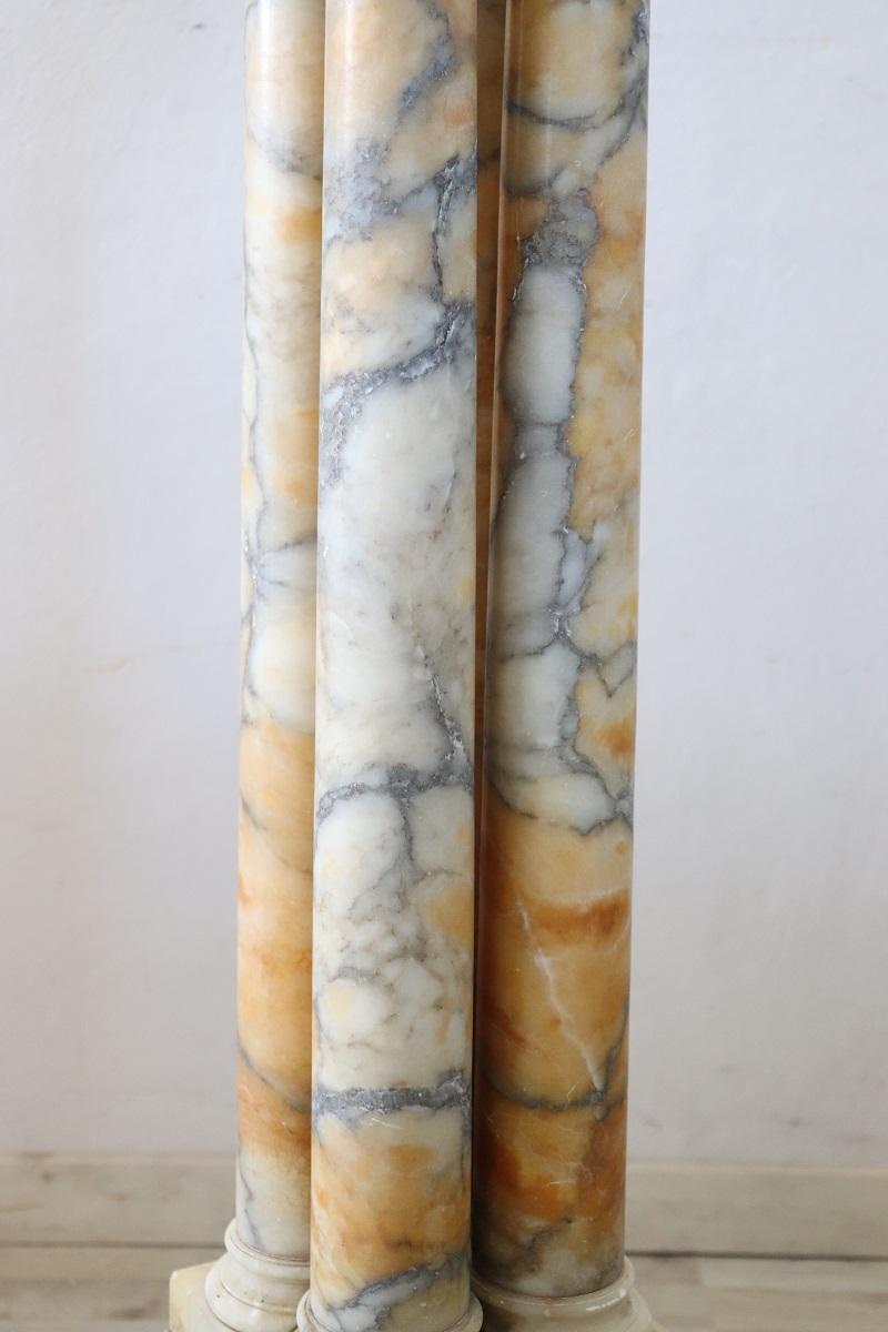19th Century Italian Antique Column in Marble For Sale 5
