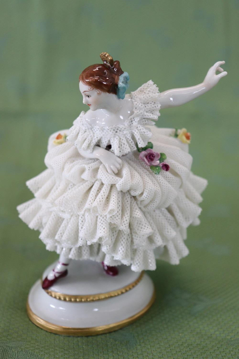 Late 19th Century 19th Century Italian Antique Porcelain Sculpture by Capodimonte For Sale