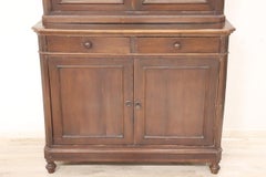 19th Century Italian Antique Sideboard in Walnut Veneer