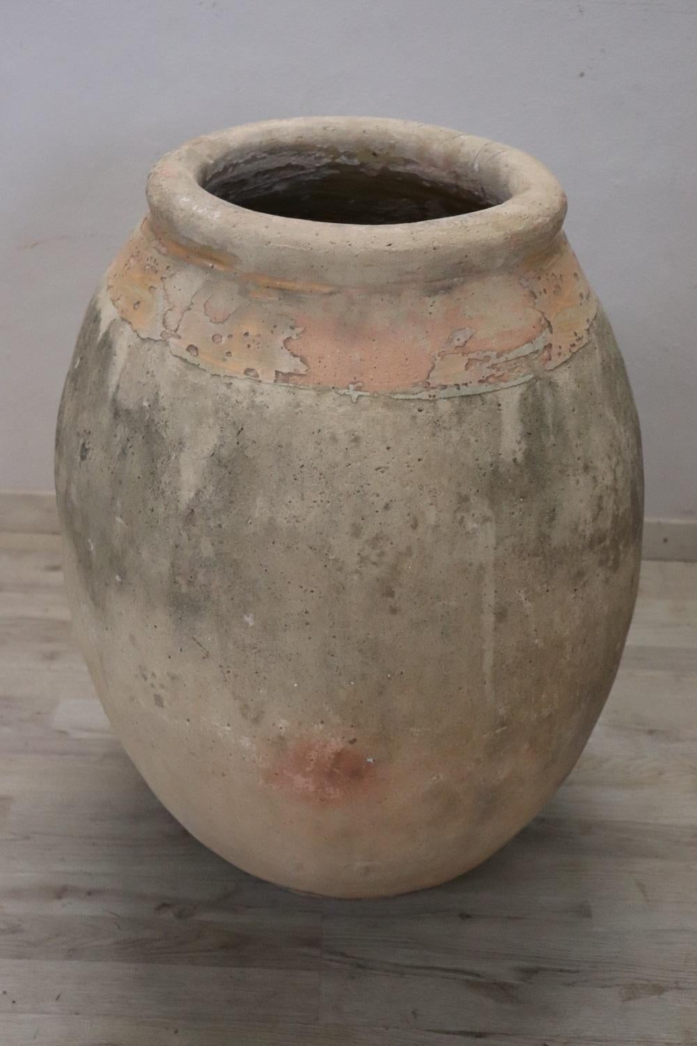 19th Century Italian Antique Terracotta Garden Jar For Sale 2
