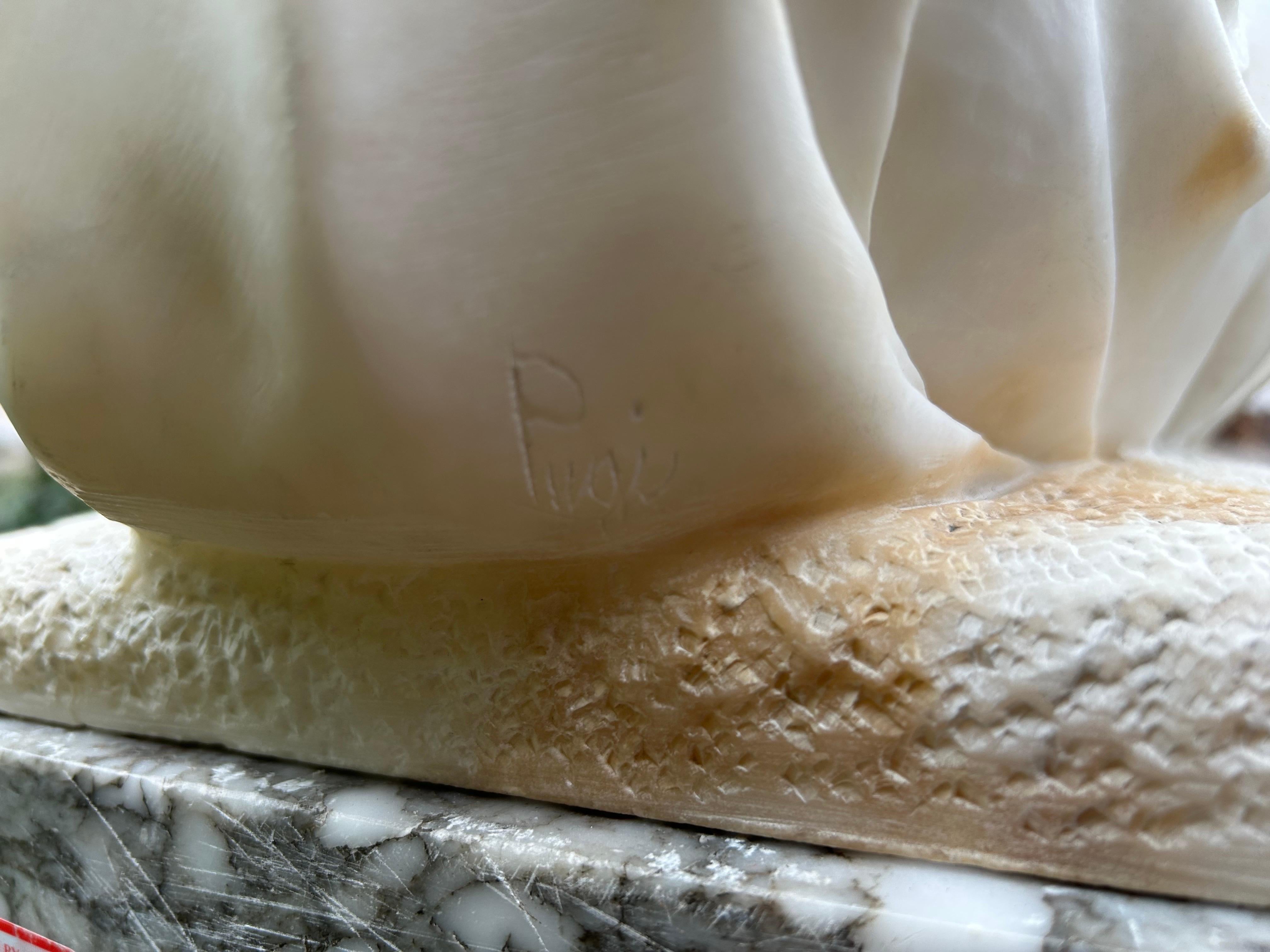 Italienische Carrara-Marmorskulptur im arabischen Stil des 19. Jahrhunderts, signiert Pugi im Angebot 17