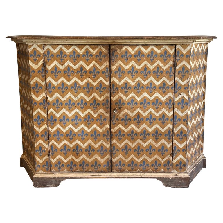 19th Century Italian Arte Povera Pinewood Credenza, Antique Buffet For