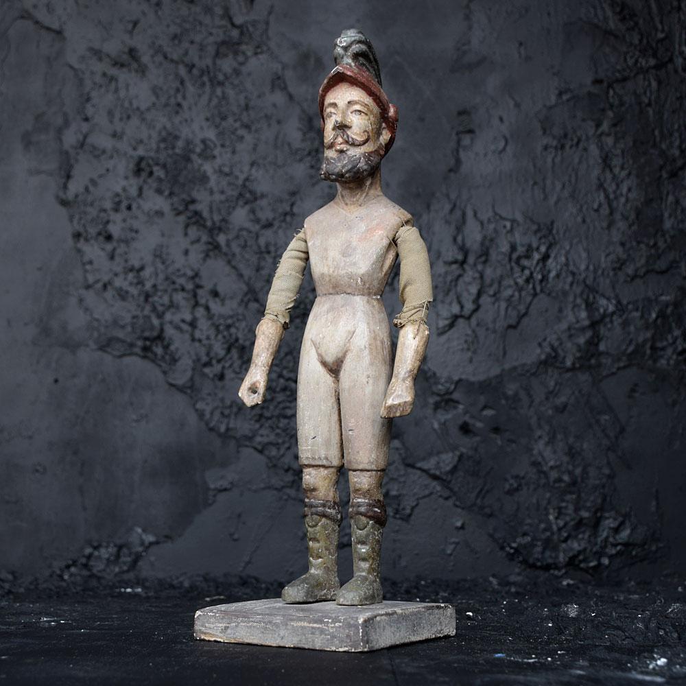 19th Century Italian Articulated Wooden Figure For Sale 3