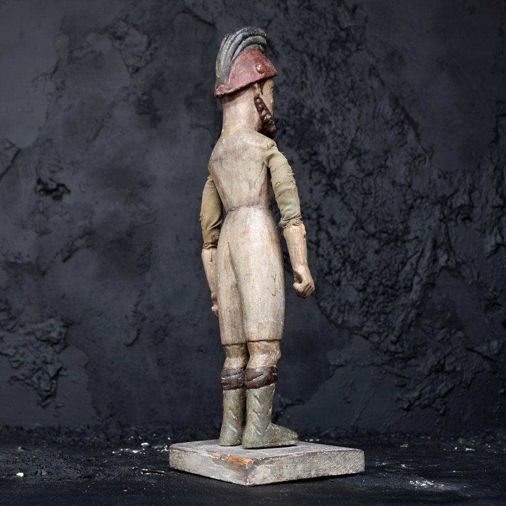 19th Century Italian Articulated Wooden Figure For Sale 1