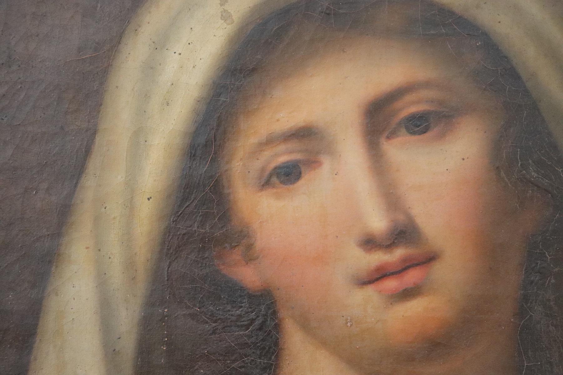 Canvas 19th Century Italian Artist Portrait of the Vestal Tuccia Young Roman Girl