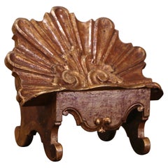 Porta libri in legno dorato intagliato del XIX secolo italiano Barocco Porta Bibbia Sacra