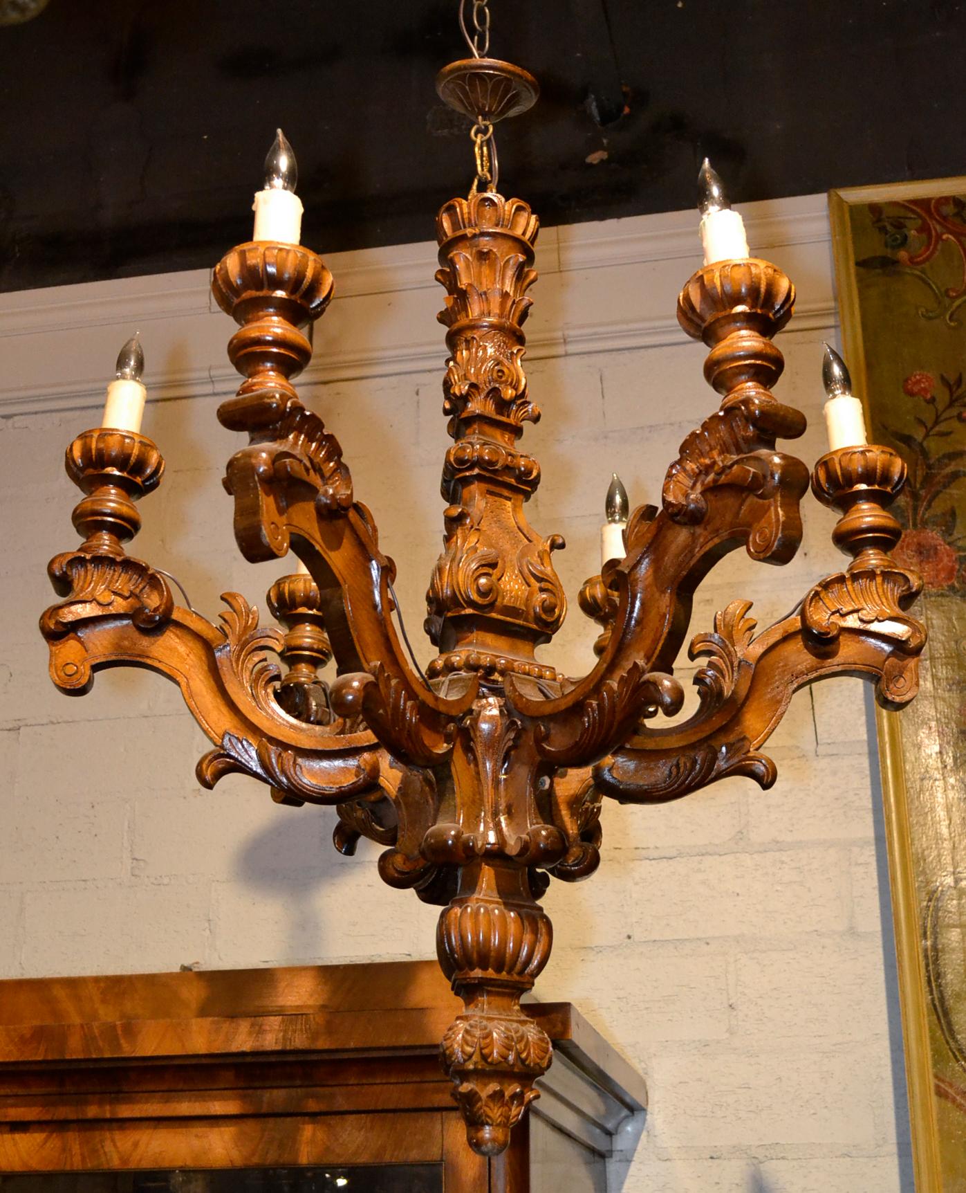 19th Century Italian Baroque Chandelier (Barock)