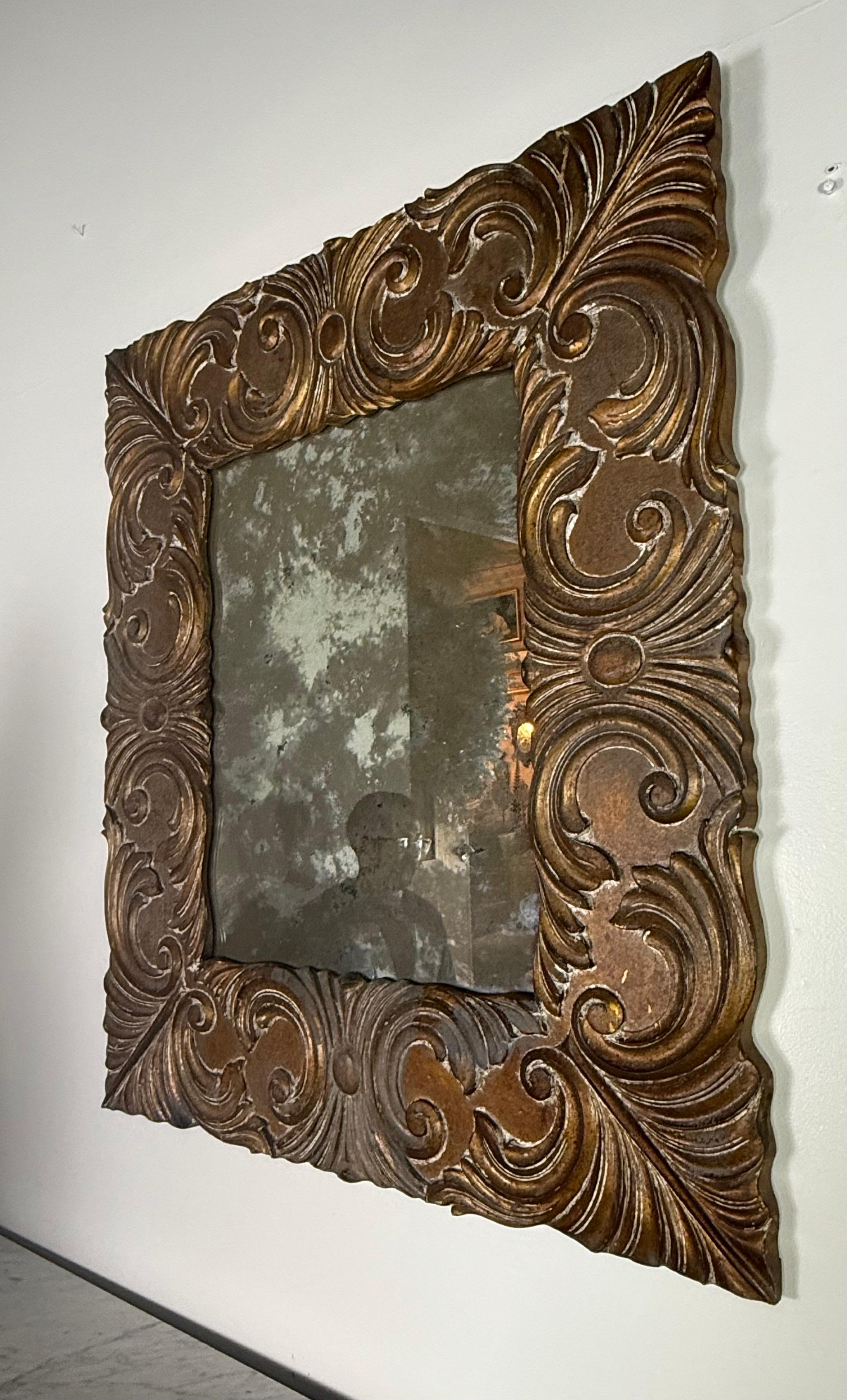 XIXe siècle 19th Century Italian Baroque Mirror en vente
