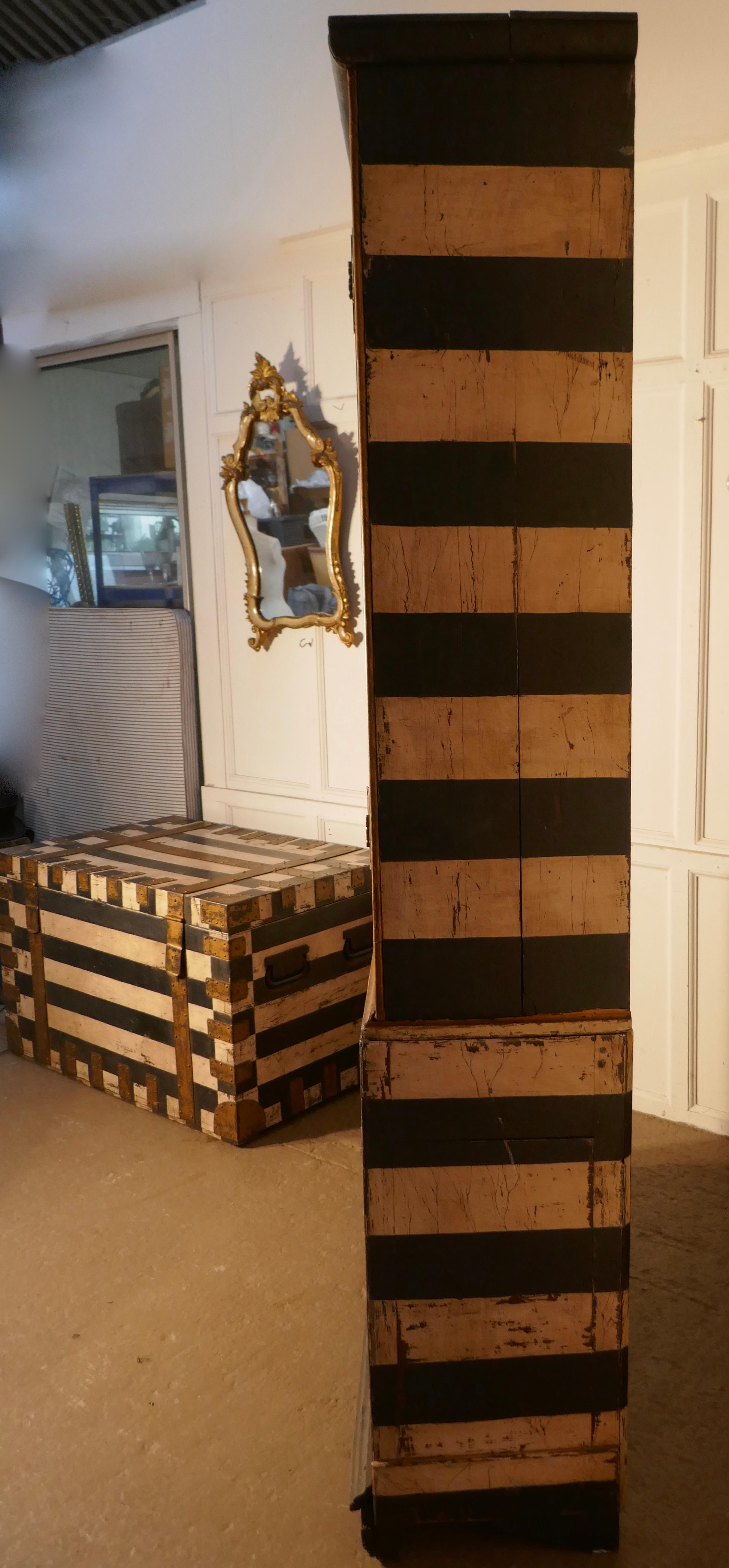 19th Century Italian Baroque Painted Book Case 1