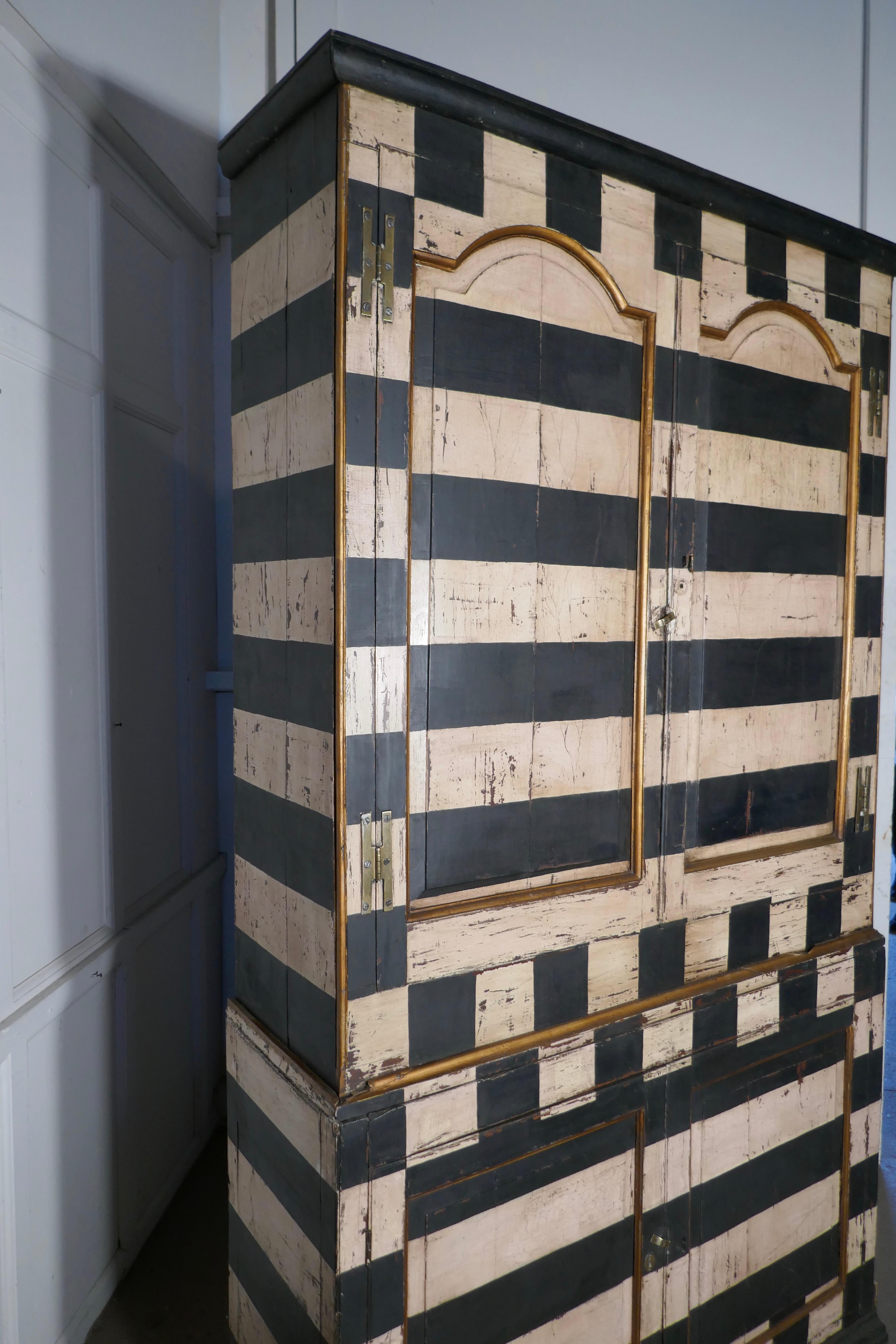 19th Century Italian Baroque Painted Book Case 2