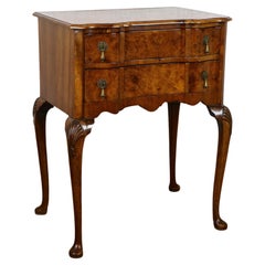 19th Century Italian Baroque Revival Side Table, Poplar/ Nutwood, IT ca. 1880