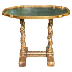 19th Century Italian Baroque-Style Giltwood Low Table