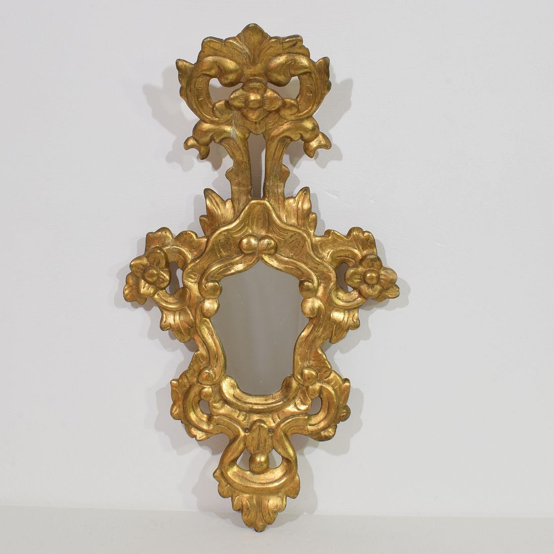 19th Century Italian Baroque Style Giltwood Mirror