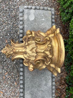 19th Century Italian Baroque Style Giltwood Wall Bracket