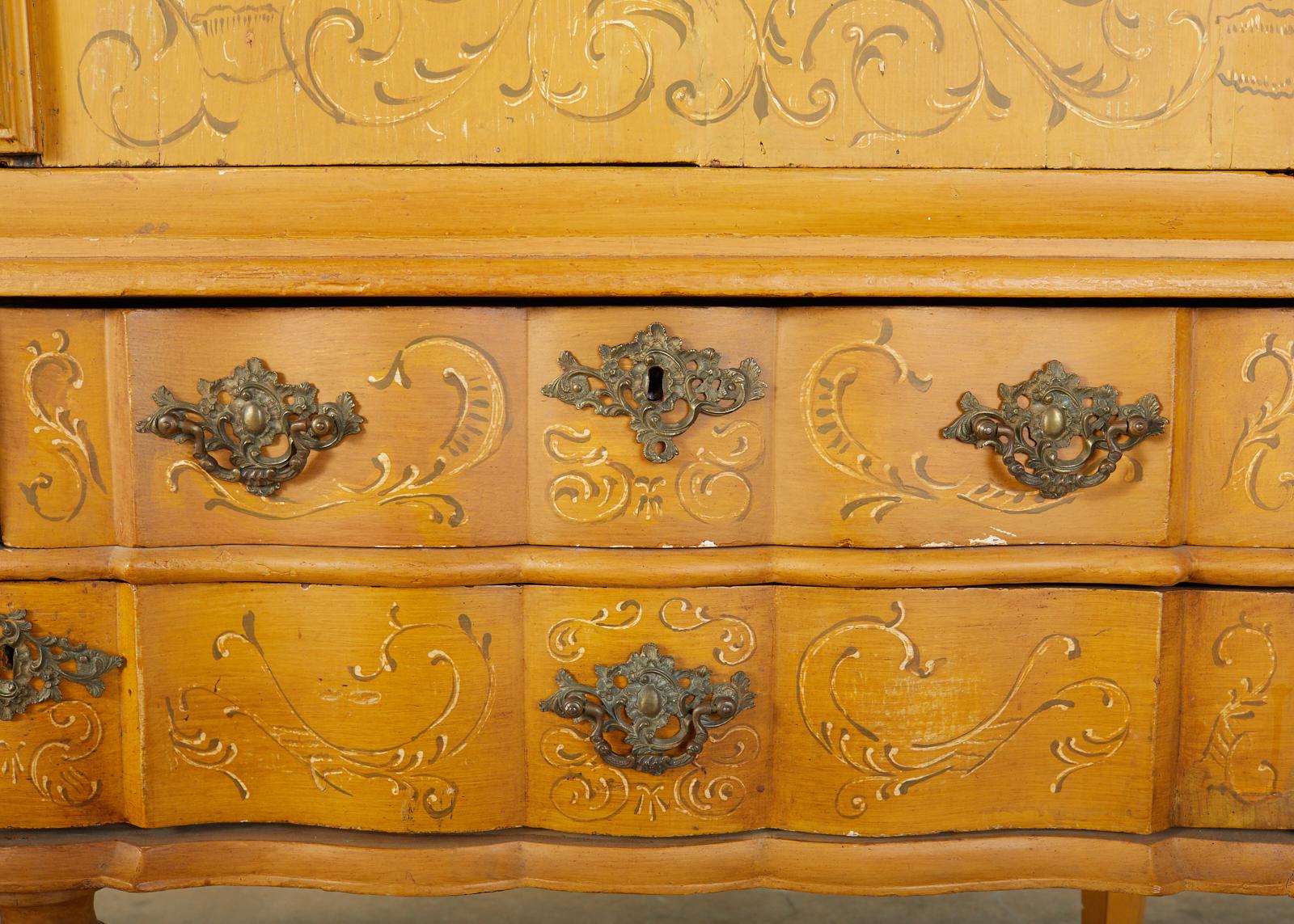 Meuble de rangement en trompe-l'œil de style baroque italien du XIXe siècle en vente 10