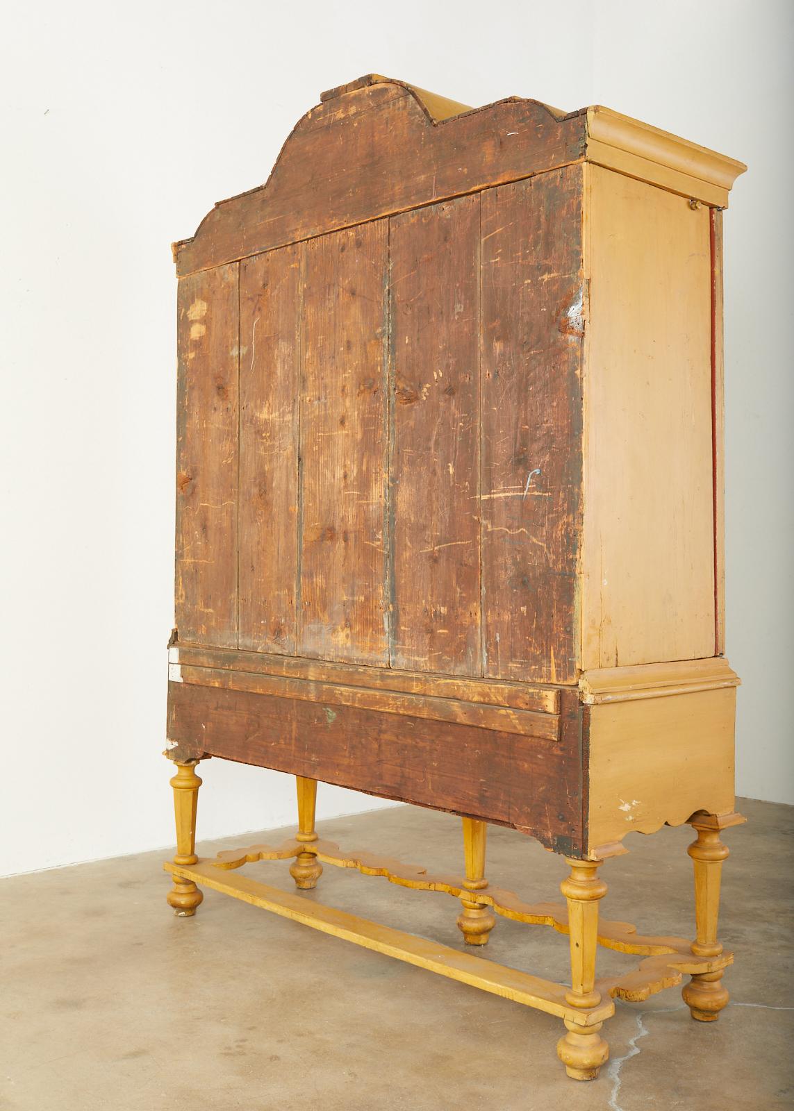 19th Century Italian Baroque Style Trompe L'oeil Cabinet For Sale 15