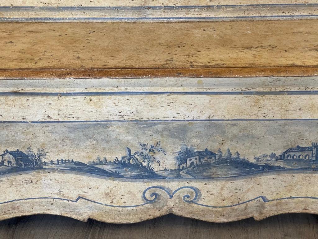 19th Century Italian Baroque Style Tuscan Hall Bench 3