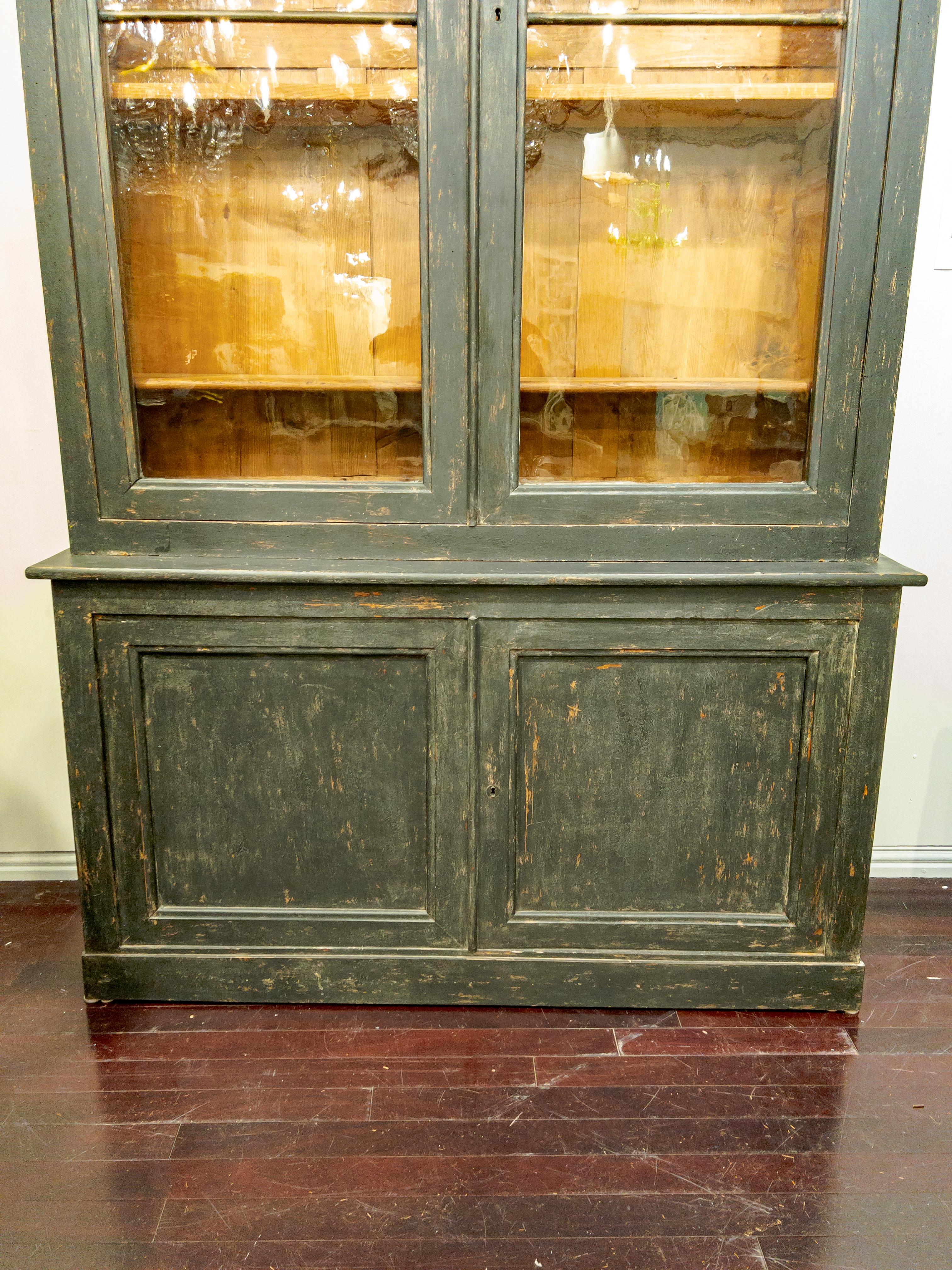 Glass 19th Century Italian Bibliotheque For Sale