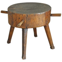 19th Century Italian Billot, Butcher's Block