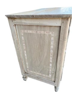19th Century Italian Bleached Walnut Commode / Chest of Drawers With Inlay