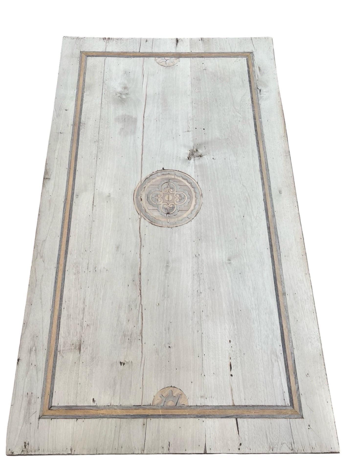 19th Century Italian Bleached Walnut Commode with Inlay For Sale 8