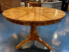 19th Century Italian Book Matched Exotic Wood Center Table