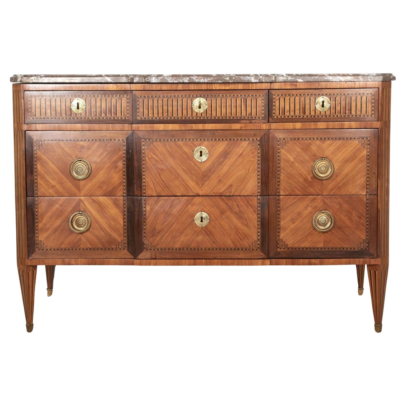 19th Century Italian Breakfront Commode