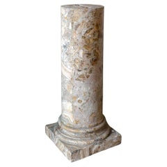 19th Century Italian Brecciated Marble Column or Pedestal