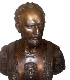 19th Century Italian Bronze Bust of Roman Emperor, Possibly Cosimo de’ Medici