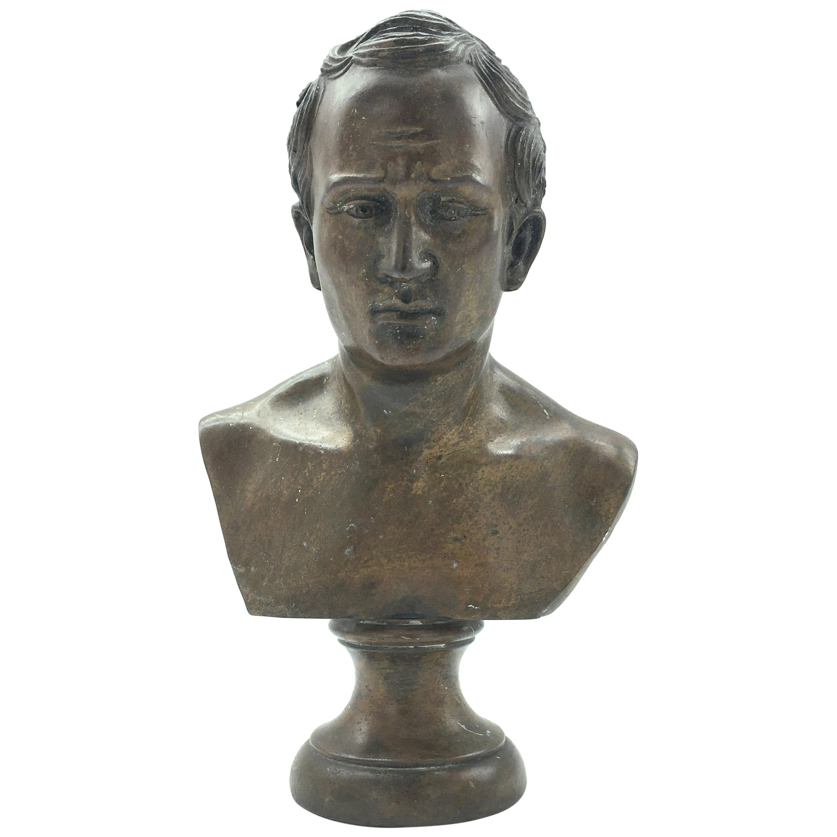 19th Century Italian Bronze Bust of Roman Senator Cicero