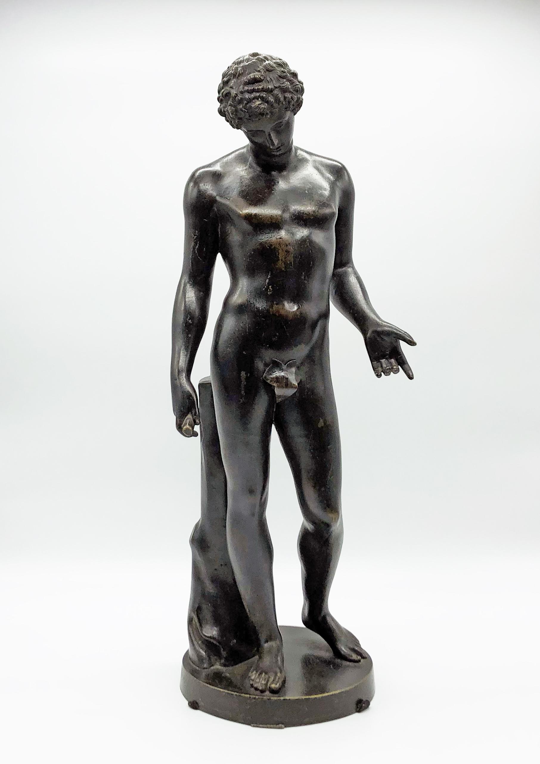 19th Century Italian Bronze Classical Roman Sculpture of Antinous Farnese 8