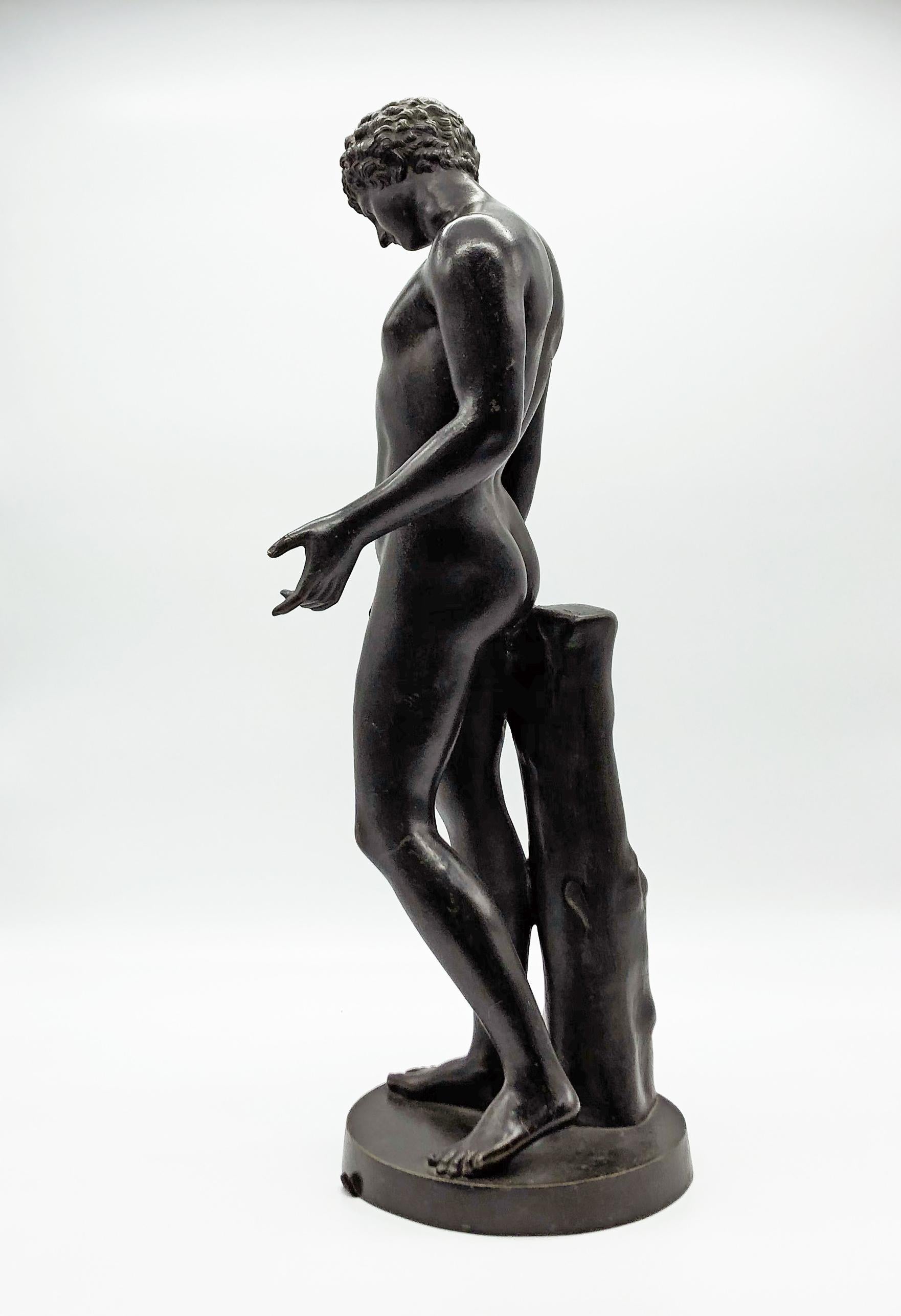 19th Century Italian Bronze Classical Roman Sculpture of Antinous Farnese 11