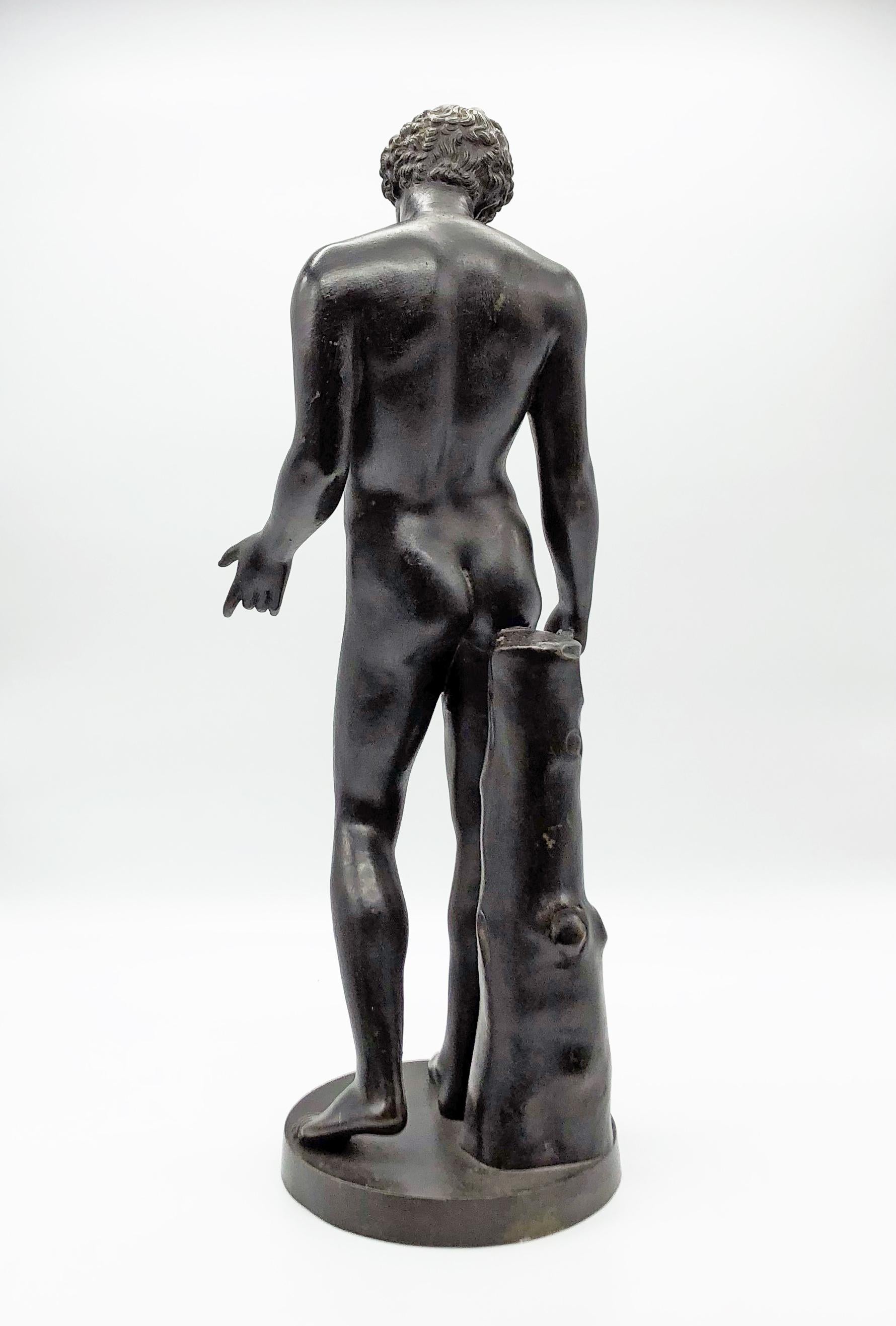 19th Century Italian Bronze Classical Roman Sculpture of Antinous Farnese 13