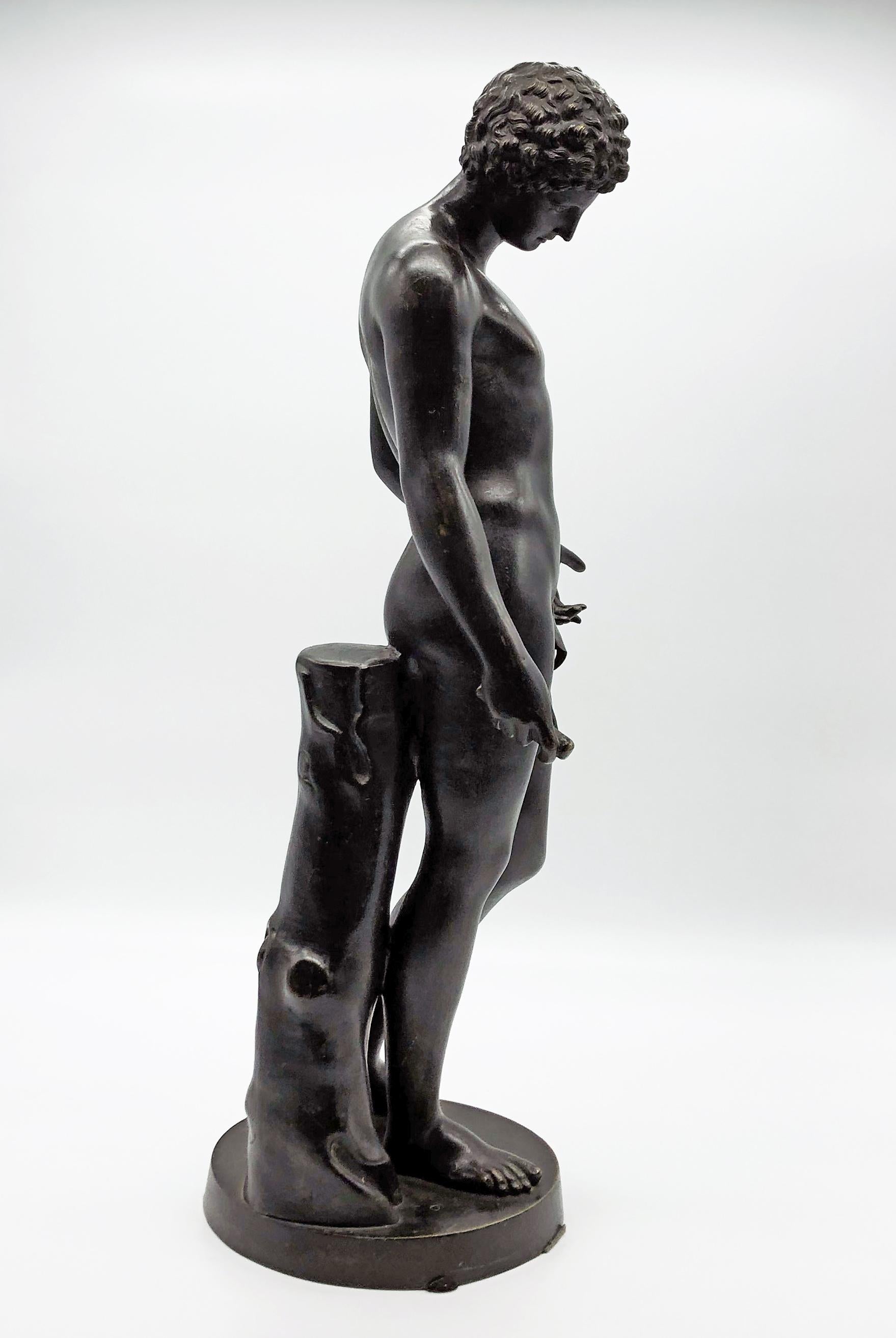 19th Century Italian Bronze Classical Roman Sculpture of Antinous Farnese 16
