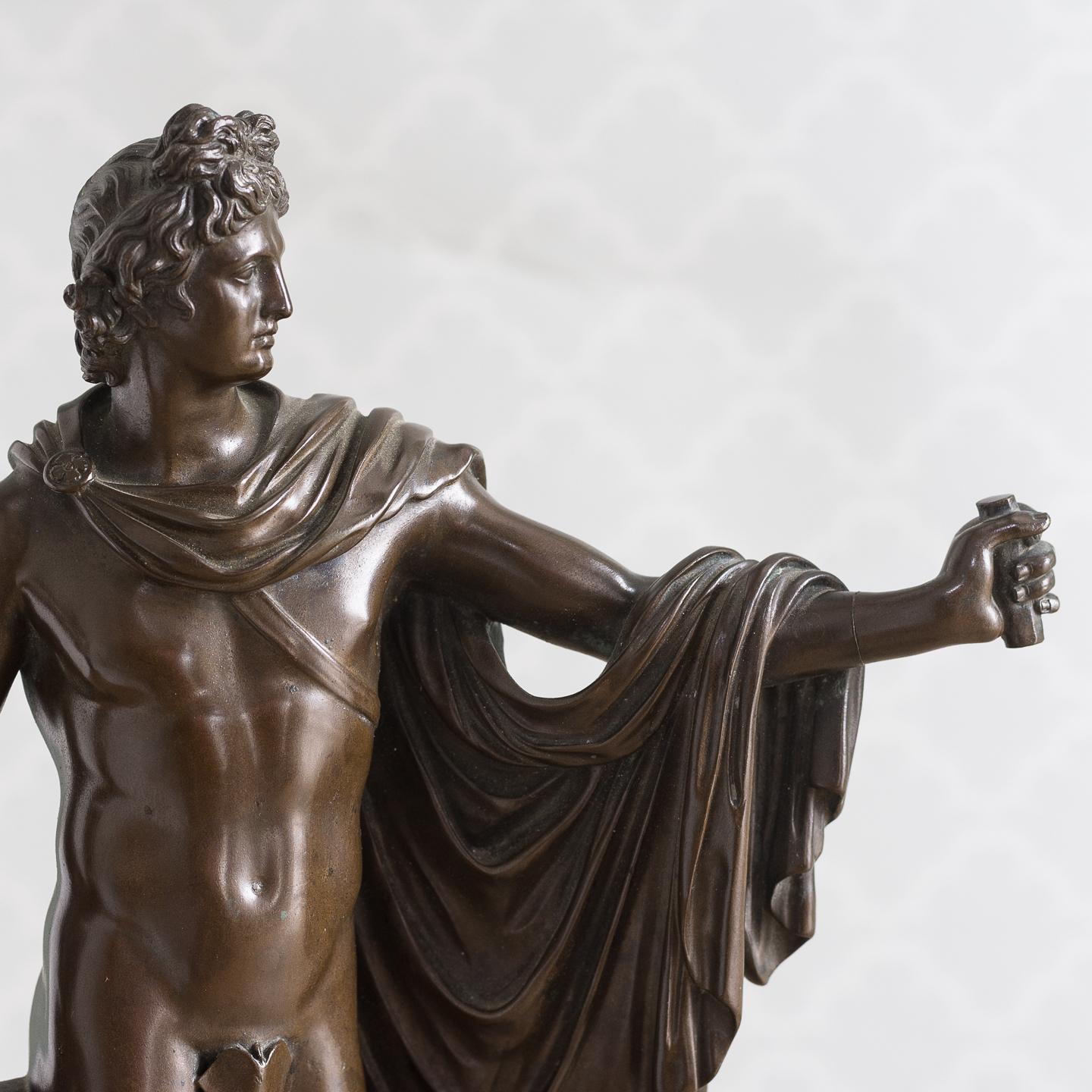 19th Century Italian Bronze of ‘The Apollo Belvedere’ 2