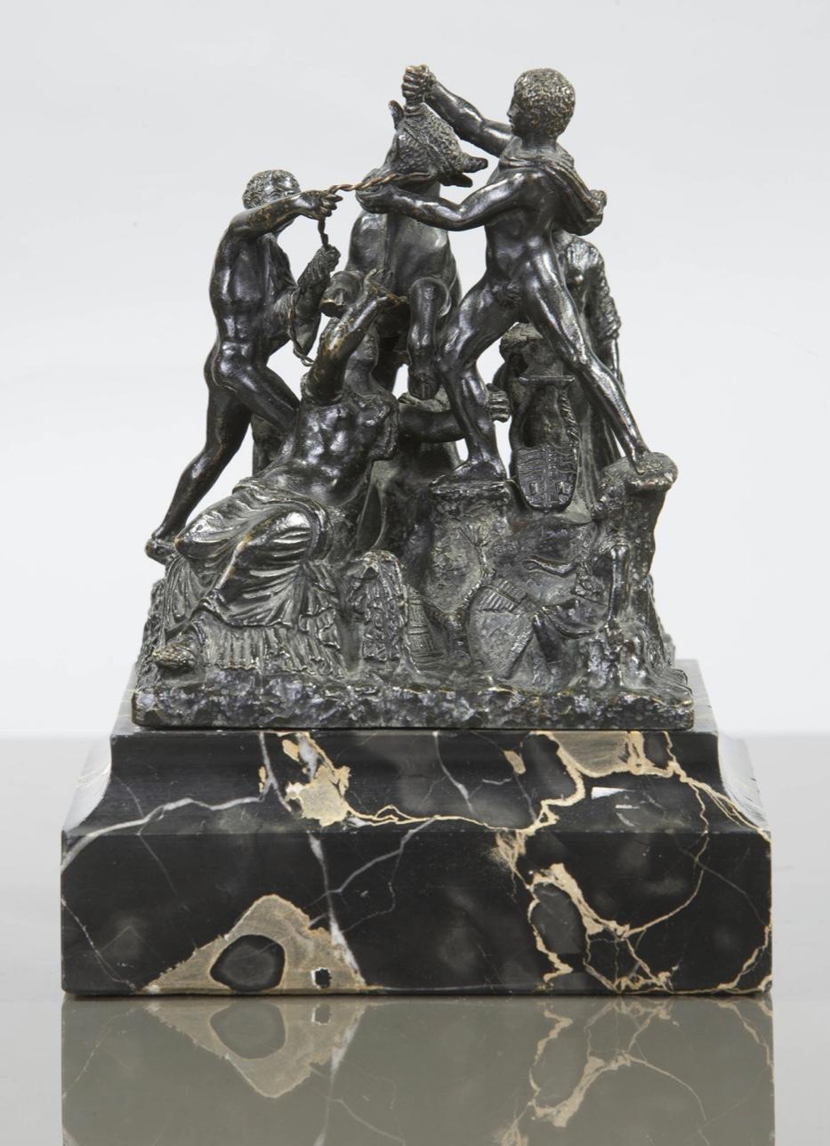 19th Century Italian Bronze Sculpture Toro Farnese Classical Greek by Righetti For Sale 4