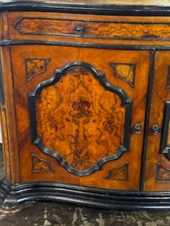 19th Century Italian Burl Walnut Buffet