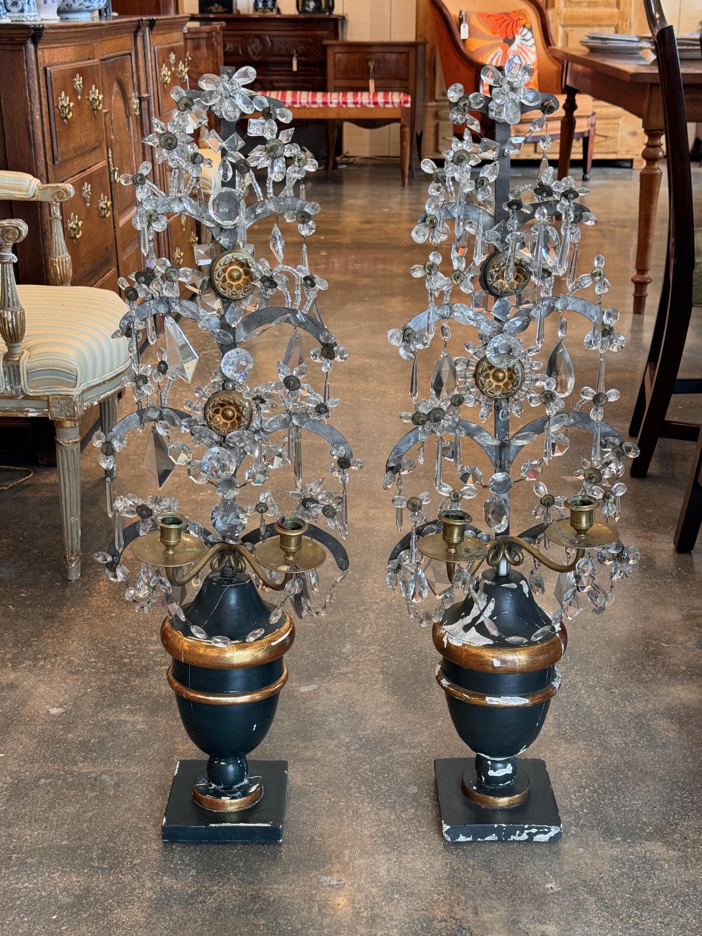 19th Century Italian Candelabras In Good Condition For Sale In Charlottesville, VA