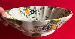 19th century Italian Cantagalli Faience Centerpiece Fruit Bowl from Florence