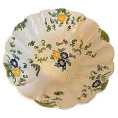 19th century Italian Cantagalli Faience Centerpiece Fruit Bowl from Florence