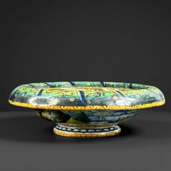 19th Century, Italian Cantagalli Maiolica Charger with Istoriato Scene - 9in