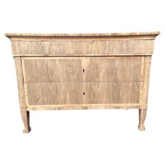 19th Century Italian Walnut Carlo X Commode / Dresser / Chest of Drawers