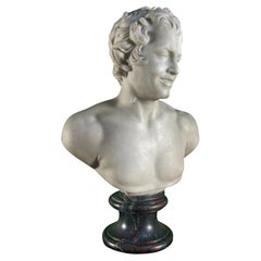 19th Century Italian Carrara Marble Bust of the Albani Faun