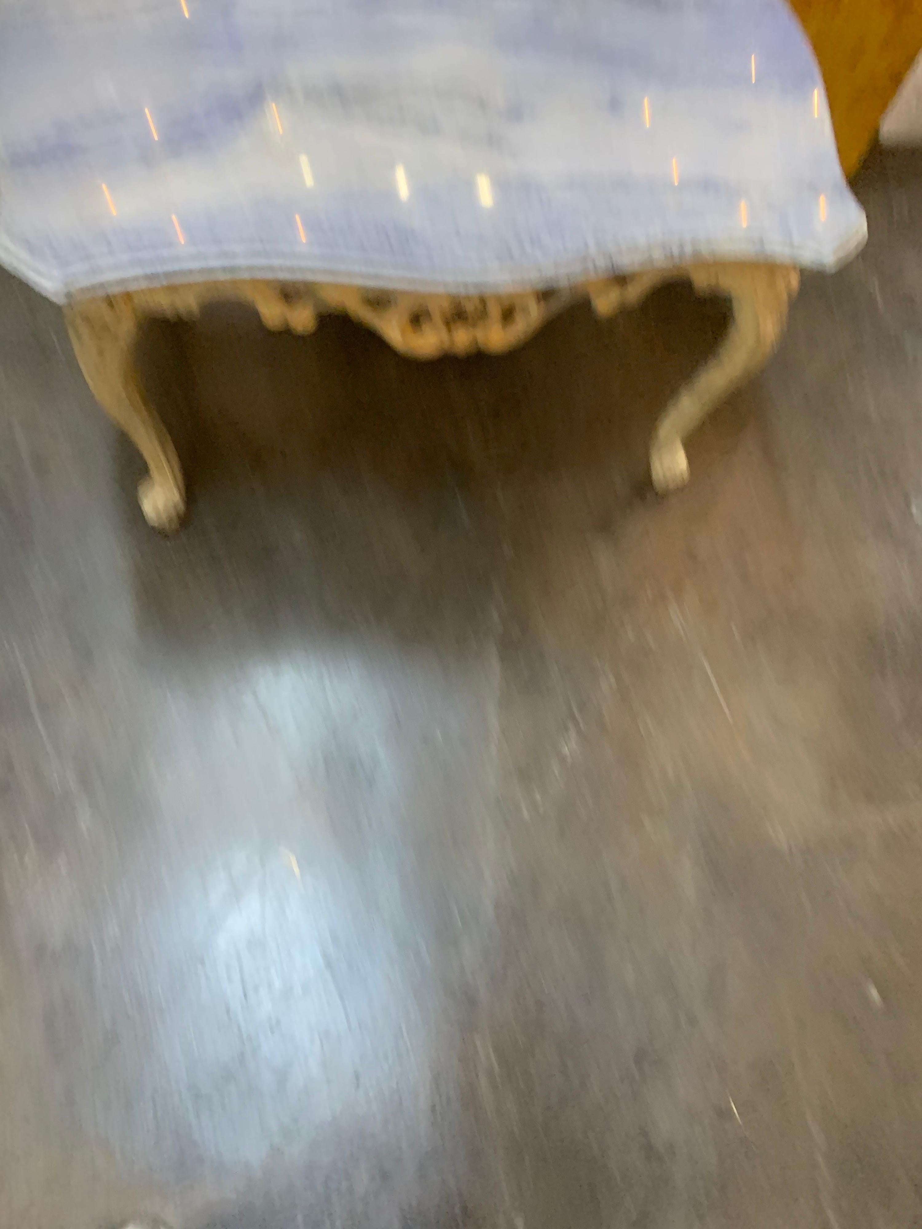 19th Century Italian Carved and Bleached Side Table with Exotic Marble Top In Good Condition In Dallas, TX