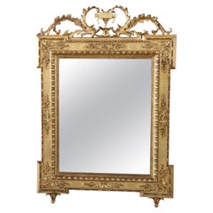 19th Century Italian Carved and Gilded Wood Antique Wall Mirror