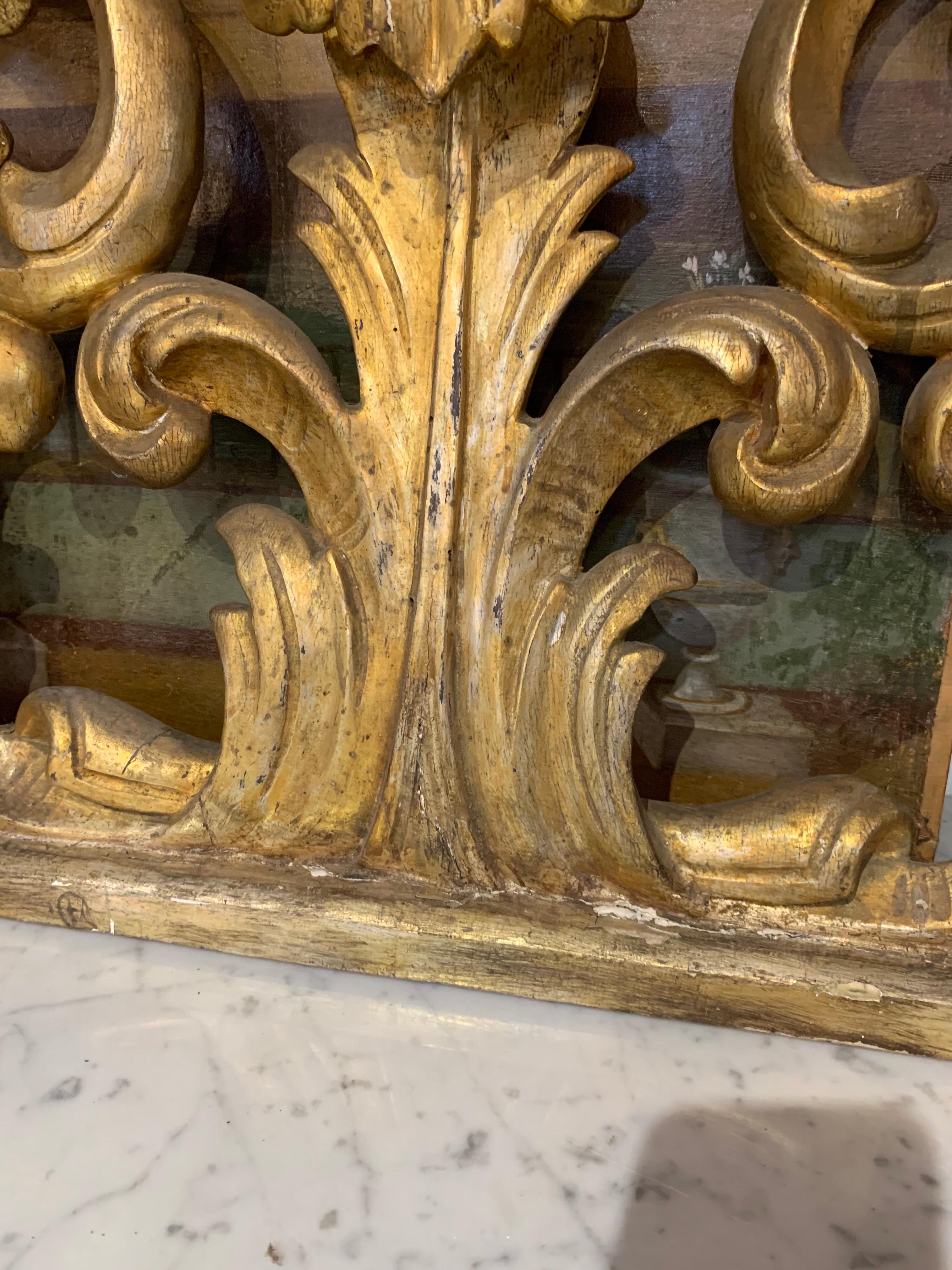 19th Century Italian Carved and Giltwood Architectural Fragments 2