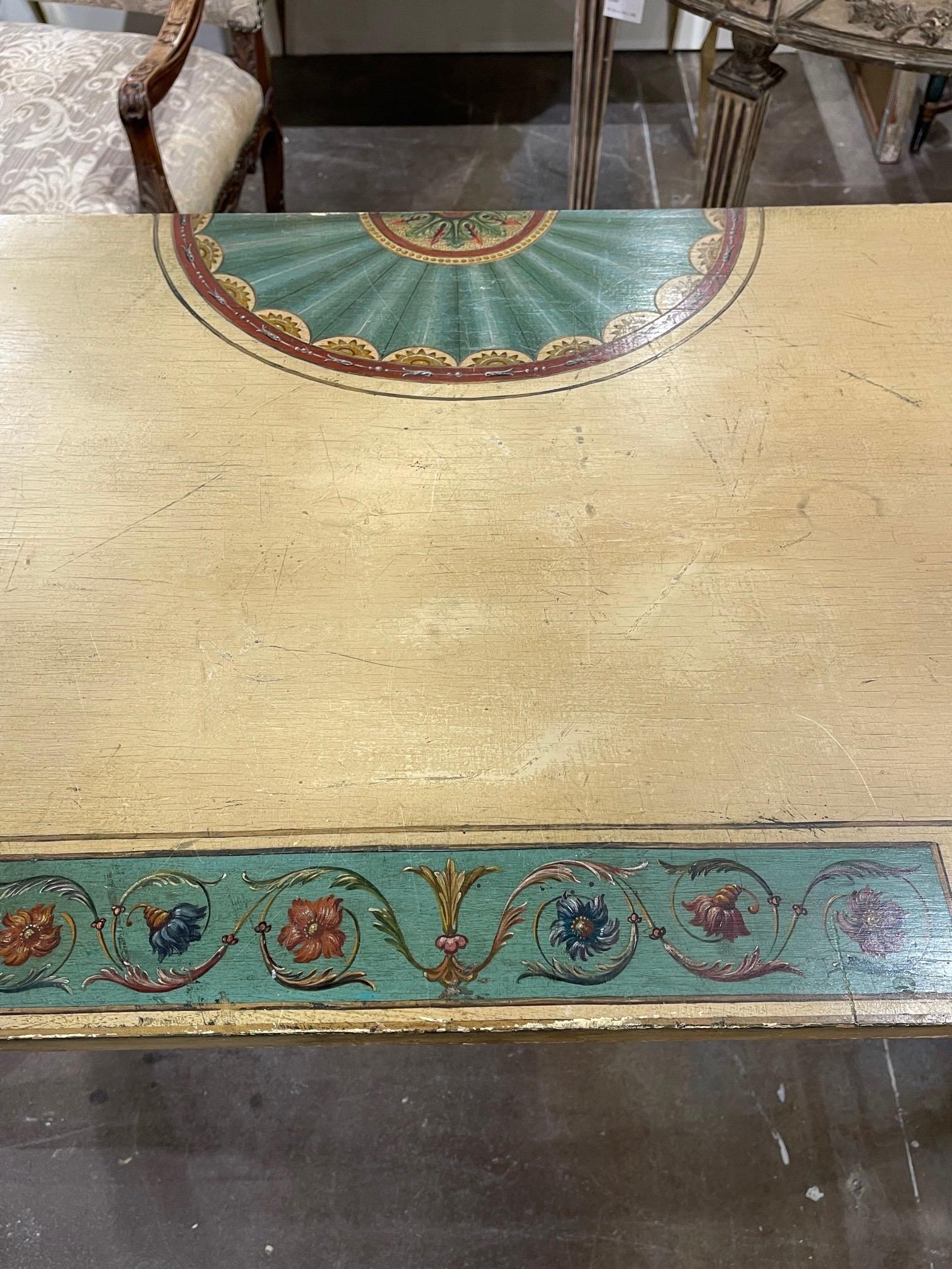 19th Century Italian Carved and Painted Console Table In Good Condition In Dallas, TX
