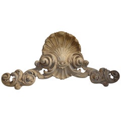 19th Century Italian Carved Architectural Pediment