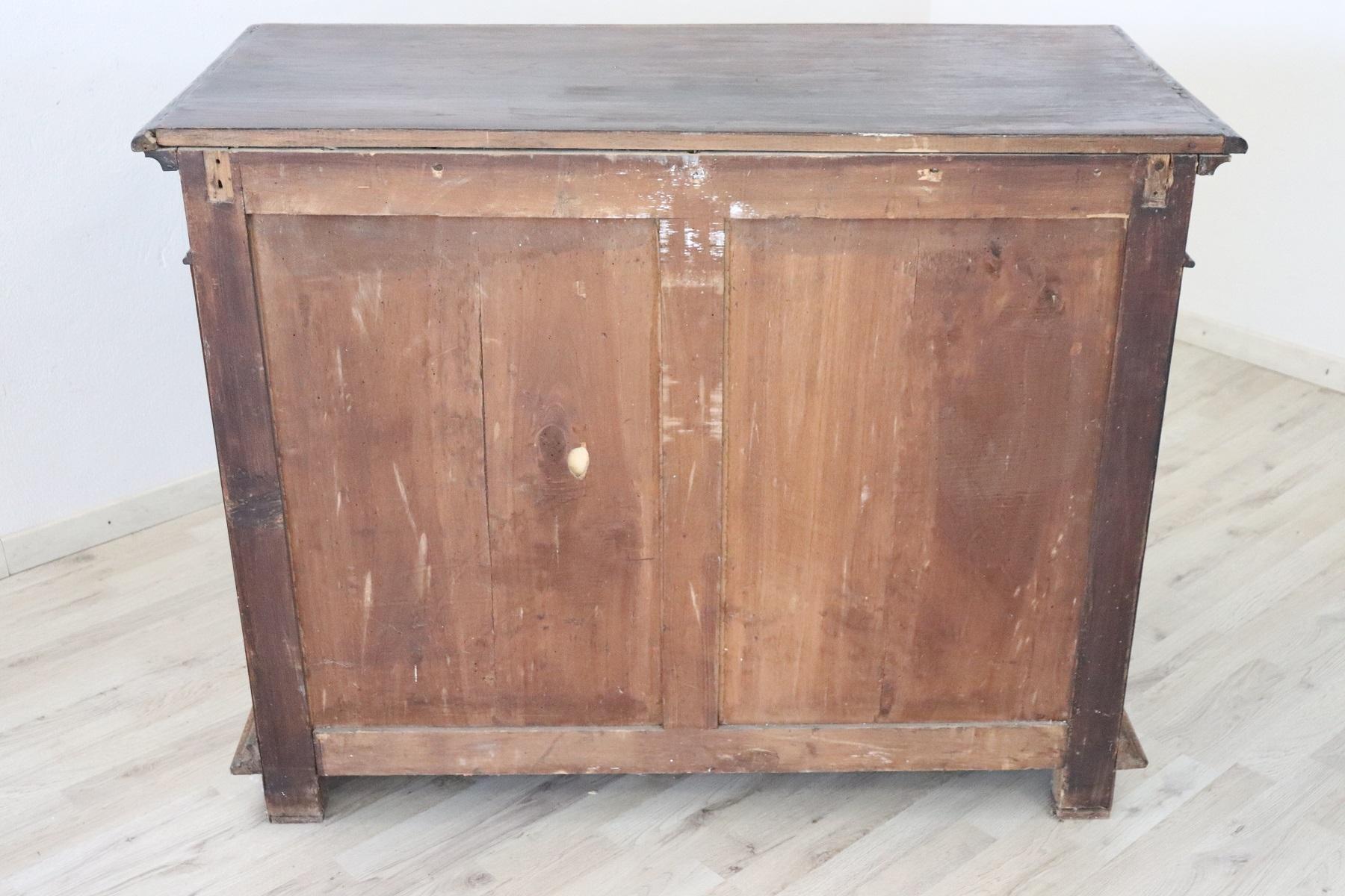 19th Century Italian Carved Chestnut Sideboard or Buffet 10