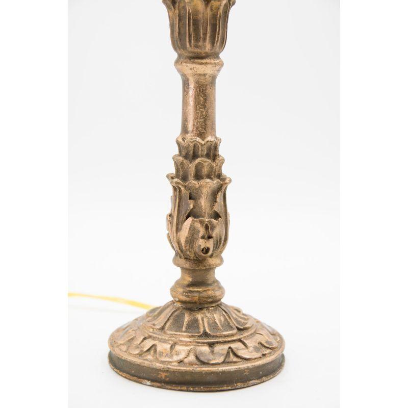 19th Century Italian Carved Giltwood Candlestick Table Lamp 2